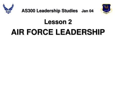 Ppt Developing Air Force Leaders Maturation And Competencies For