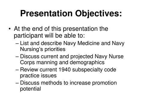 Ppt Navy Nursing Powerpoint Presentation Free Download Id 4609214