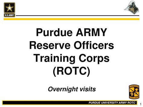 Ppt Purdue Army Reserve Officers Training Corps Rotc Powerpoint Ppt Purdue Army Reserve Officers Training Corps Rotc Powerpoint