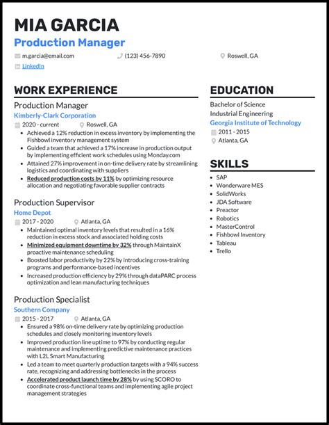 Production Anaylst Resume Example Vs Supply Chain Resume