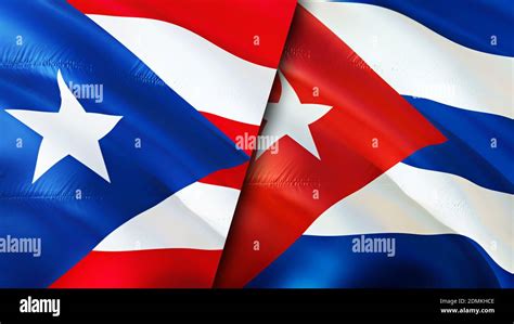 Puerto Rico Cuba Flag Pole Over 12 Royalty Free Licensable Stock