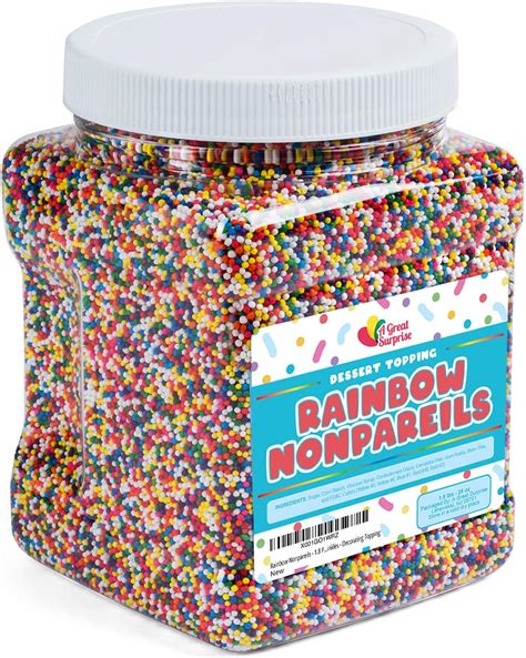 Rainbow Nonpareil Sprinkles