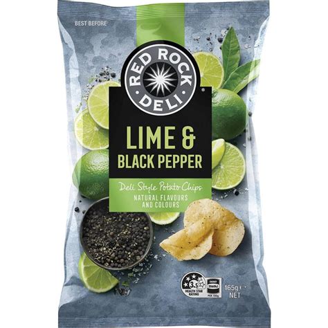 Red Rock Deli Lime And Cracked Pepper Potato Chips Bags At Store Red Rock Deli Lime And Cracked Pepper Potato Chips Bags At Store