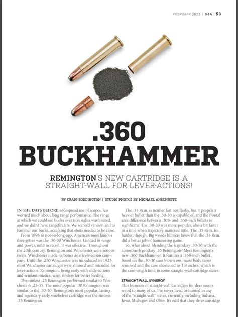 Remington 360 Buckhammer Michigan Sportsman Forum Remington 360 Buckhammer Michigan Sportsman Forum