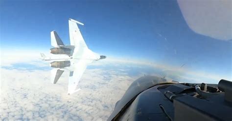 Russian Fighter Jet Flies Dangerously Close To U S F 16 Near Alaska Russia Fighterjet F16 Airforce Norad Us Military Defense Russian Fighter Jet Flies Dangerously Close To U S F 16 Near Alaska Russia Fighterjet F16 Airforce Norad Us Military Defense