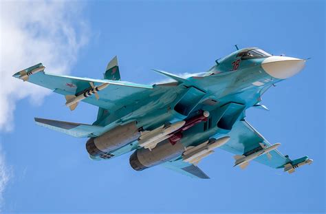 Russian Su 34 Bomber Existential Threat To Ukraine