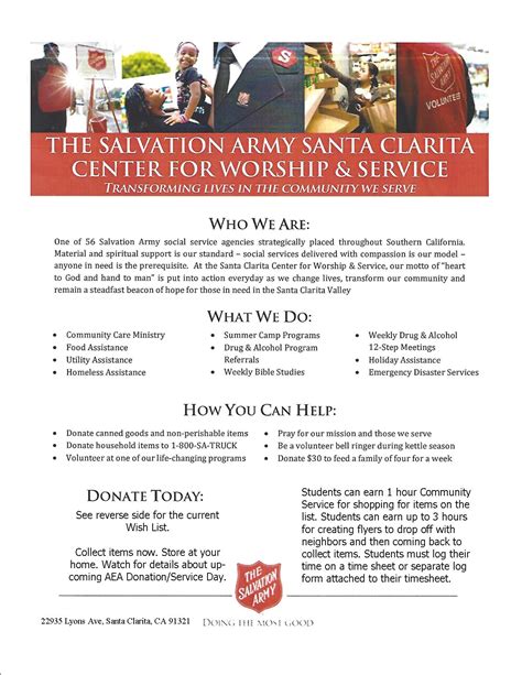 Salvation Army Flyers Salvation Army Flyers