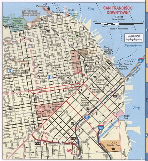Sections Of San Francisco Map