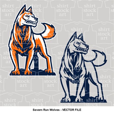 Severn Run Wolves T Shirt Stock Art Severn Run Wolves T Shirt Stock Art