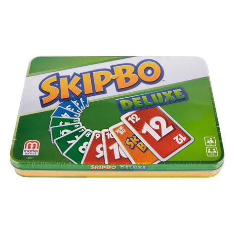 Skip Bo Jeu De Cartes De Luxe Dans Une Bo Te De Rangement Merchoid