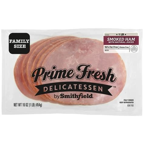 Smithfield Prime Fresh Smoked Ham Lunch Meat 16 Oz Walmart Com Smithfield Prime Fresh Smoked Ham Lunch Meat 16 Oz Walmart Com