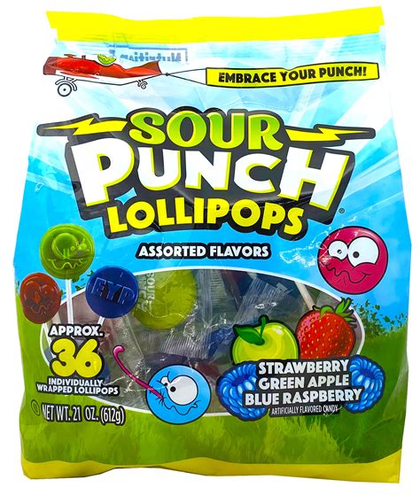 Sour Punch Lollipops 48Ct Blair Candy Company