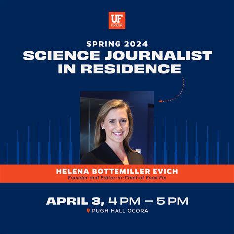 Spring 2024 Science Journalist In Residence Food Fix Editor In Chief Helena Bottemiller Evich