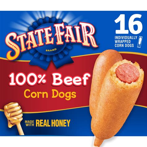 State Fair 100% Beef Corn Dogs, 42.7 Oz, 16 Count (Frozen) - Walmart.com