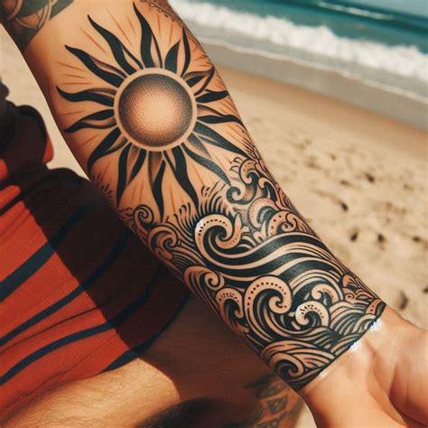 Sun Tattoos For Guys