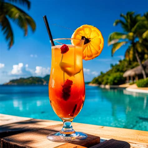 Sunny Breeze Cocktail Refreshing Tropical Cocktail With Citrus And Sunny Breeze Cocktail Refreshing Tropical Cocktail With Citrus And