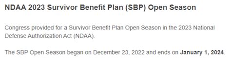 Survivor Benefits Program Open Season Guidelines And You Joint Base San Antonio News Survivor Benefits Program Open Season Guidelines And You Joint Base San Antonio News