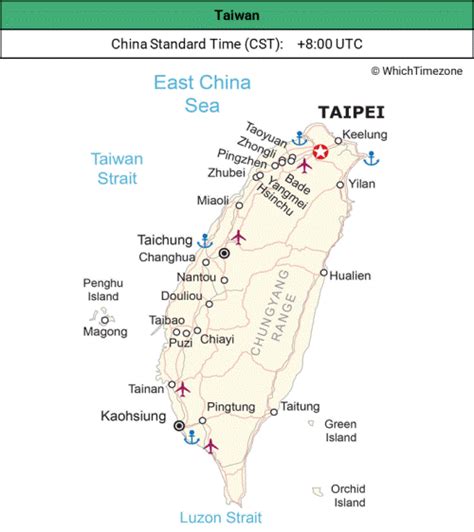 Taiwan Time Zone Whichtimezone Taiwan Time Zone Whichtimezone