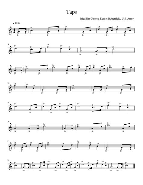 Taps Sheet Music For Trumpet Download Free In Pdf Or Midi Taps Sheet Music For Trumpet Download Free In Pdf Or Midi