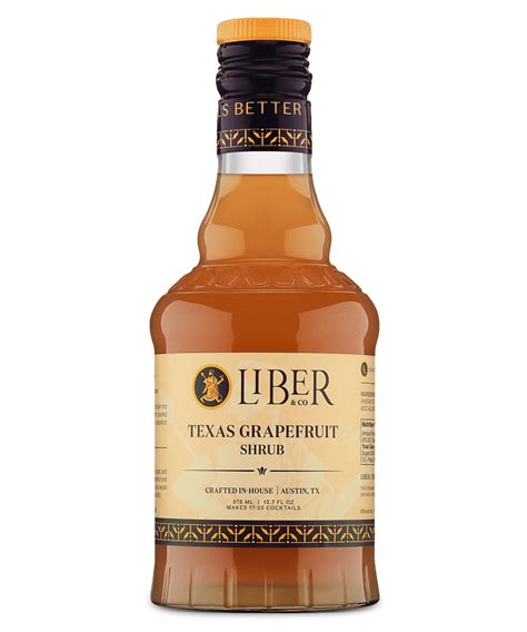 Texas Grapefruit Shrub Liber Co Texas Grapefruit Shrub Liber Co