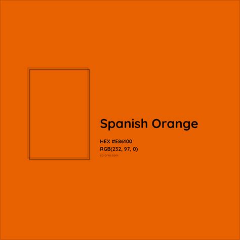 The Color Orange In Spanish