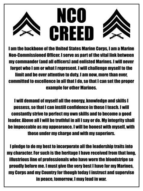 The Marine Corps Nco Creed A Bedrock Of Leadership The Marine Corps Nco Creed A Bedrock Of Leadership