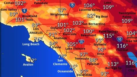 The Worst Of A Record Southern California Heat Wave To Come Los The Worst Of A Record Southern California Heat Wave To Come Los