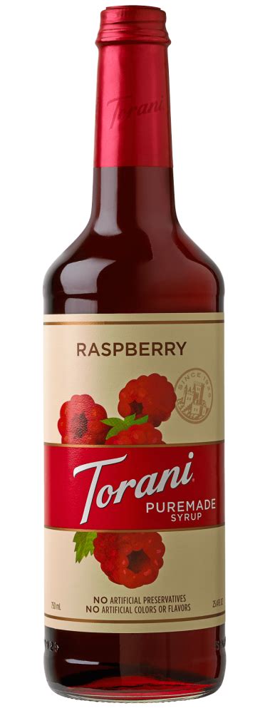 Torani Puremade Raspberry Syrup 750Ml Glass Tannex Torani Puremade Raspberry Syrup 750Ml Glass Tannex