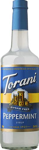 Torani Sugar Free Peppermint Syrup 750Ml Glass Tannex Torani Sugar Free Peppermint Syrup 750Ml Glass Tannex