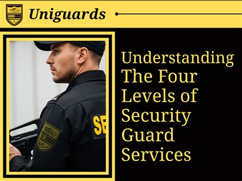 Understanding The Four Levels Of Security Guard