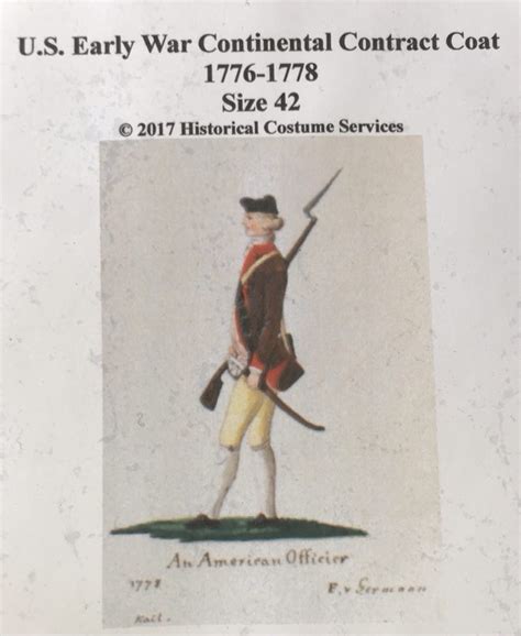 Us Early War Continental Contract Coat 1776 1778 Size 46 Us Early War Continental Contract Coat 1776 1778 Size 46