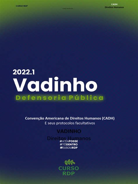 Vadinho 2022 1 Defensoria P Blica Conven O Americana De Direitos Vadinho 2022 1 Defensoria P Blica Conven O Americana De Direitos