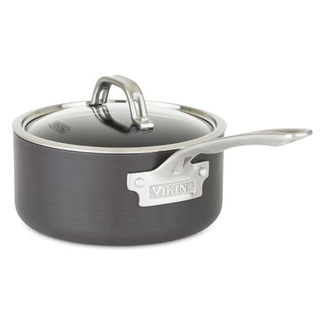 Viking Hard Anodized Nonstick Sauce Pan With Lid 3 Quart