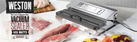 Weston Brands Pro 2300 Stainless Steel Vacuum Sealer The Home Depot Weston Brands Pro 2300 Stainless Steel Vacuum Sealer The Home Depot