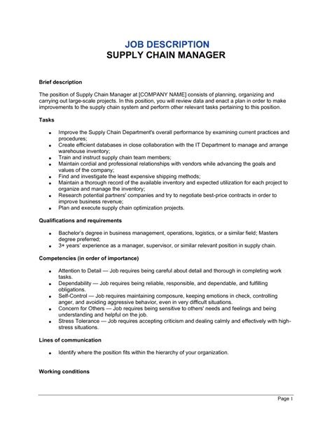 What Does A Supply Chain Manager Do Job Description What Does A Supply Chain Manager Do Job Description