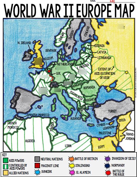 World War 2 Battles Map Europe World War 2 Battles Map Europe