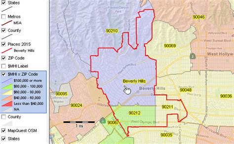 Zip Code 90209 Beverly Hills Ca California United States Zip Code 5 Plus 4