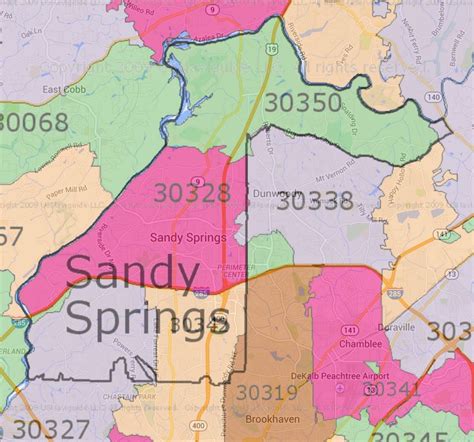 Zip Codes In Sandy Springs